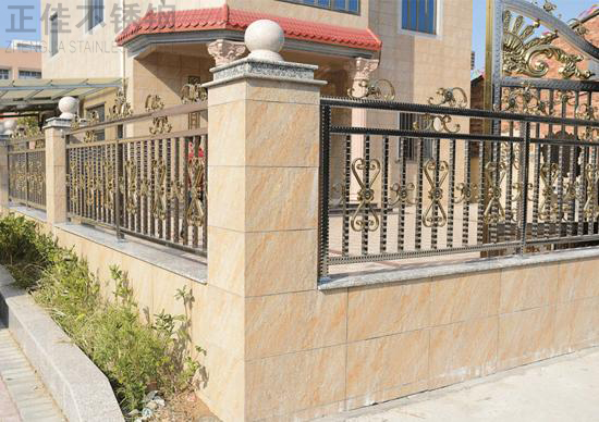 不锈钢点状花纹管围栏